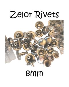 8mm Zelor Double Cap Rivets