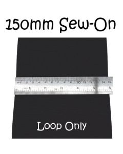 #6 150mm - Black SEW-ON - 2.5m Loop
