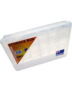 Fischer Plastics 18 Compartment Storage Box